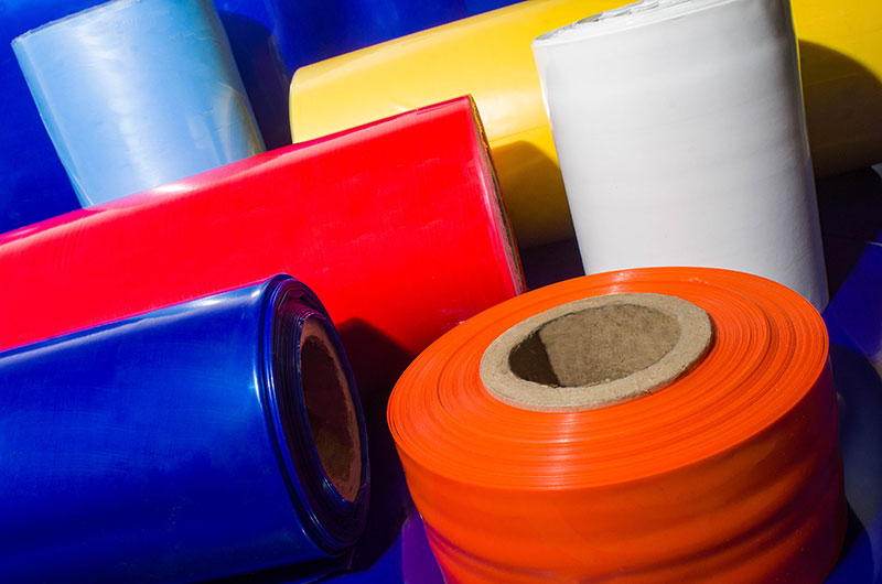 Bobinas plásticas coloridas